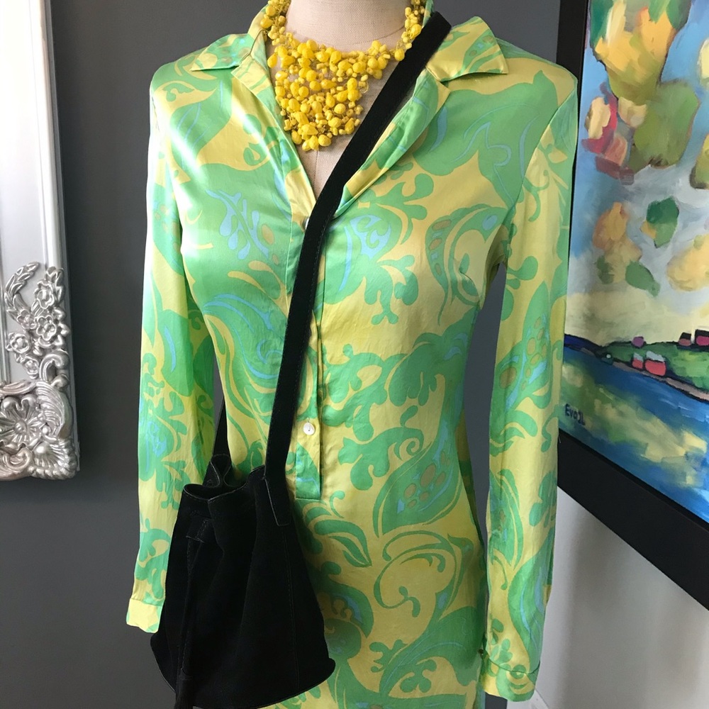 🔥🔥🔥 HOST PICK 🔥🔥🔥 GORGEOUS HUGO BUSCATI SILK DRESS SIZE 2